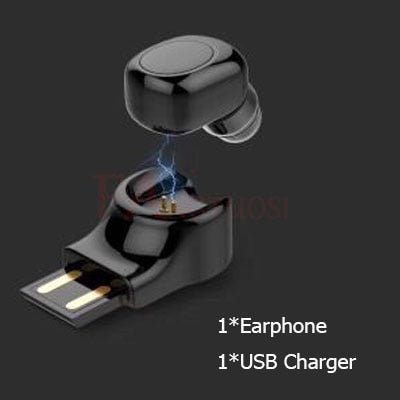 Mini Bluetooth Earphone Wireless Headset stereo earbuds  With Microphone