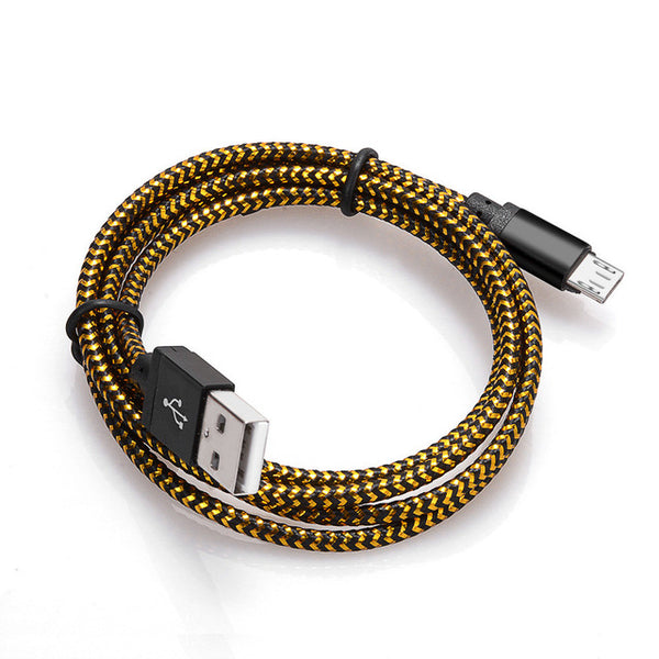 Micro USB Cable 1m 2m 3m Fast Charging Nylon USB Sync Data Mobile Phone