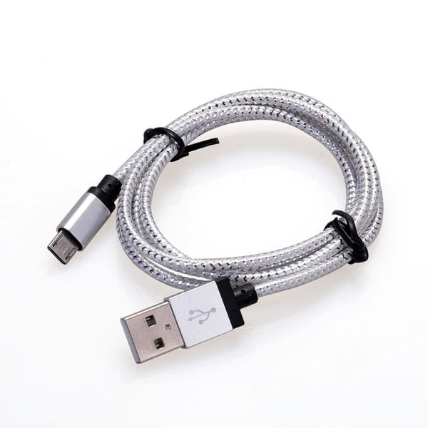 Micro USB Cable 1m 2m 3m Fast Charging Nylon USB Sync Data Mobile Phone