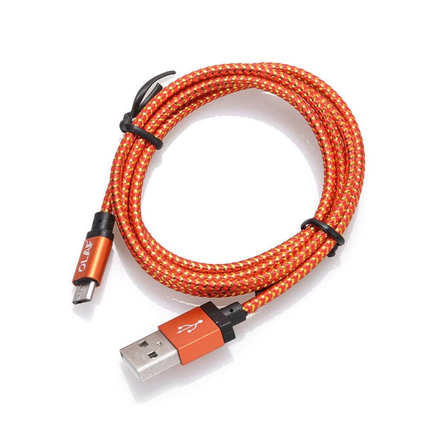 Micro USB Cable 1m 2m 3m Fast Charging Nylon USB Sync Data Mobile Phone