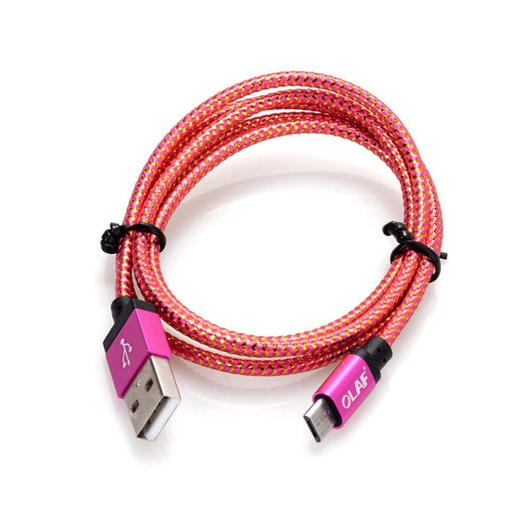 Micro USB Cable 1m 2m 3m Fast Charging Nylon USB Sync Data Mobile Phone
