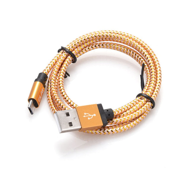 Micro USB Cable 1m 2m 3m Fast Charging Nylon USB Sync Data Mobile Phone