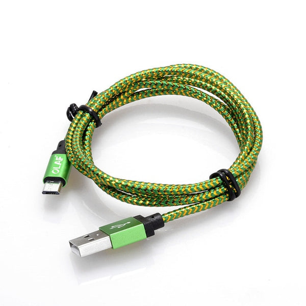 Micro USB Cable 1m 2m 3m Fast Charging Nylon USB Sync Data Mobile Phone