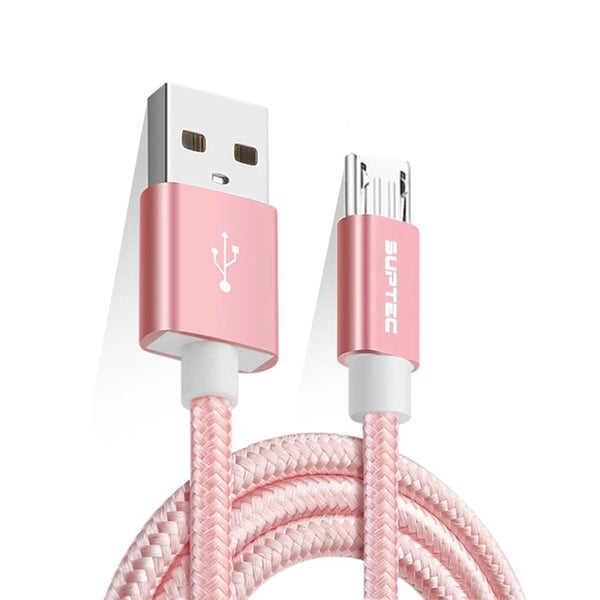 Micro USB Cable, Nylon Fast Charging Data Sync Cable for Samsung, Huawei & Xiaomi