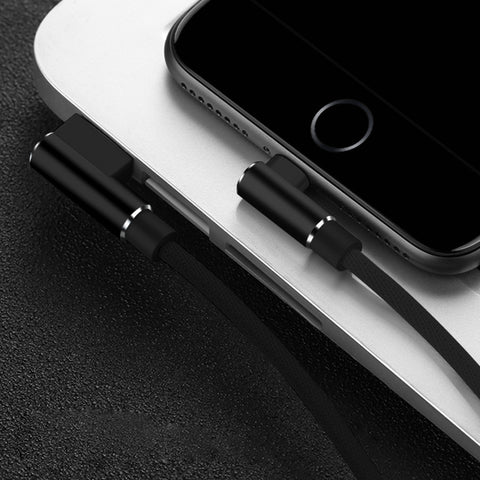 90 Degree USB Data Charger Fast Cable for iPhone
