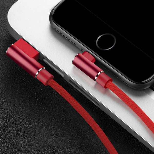 90 Degree USB Data Charger Fast Cable for iPhone