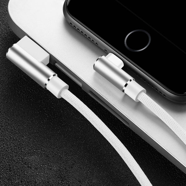 90 Degree USB Data Charger Fast Cable for iPhone