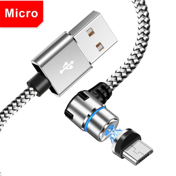 Magnetic 90 Degree Micro USB for Iphone & Xiaomi & For Samsung