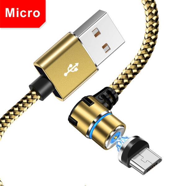 Magnetic 90 Degree Micro USB for Iphone & Xiaomi & For Samsung