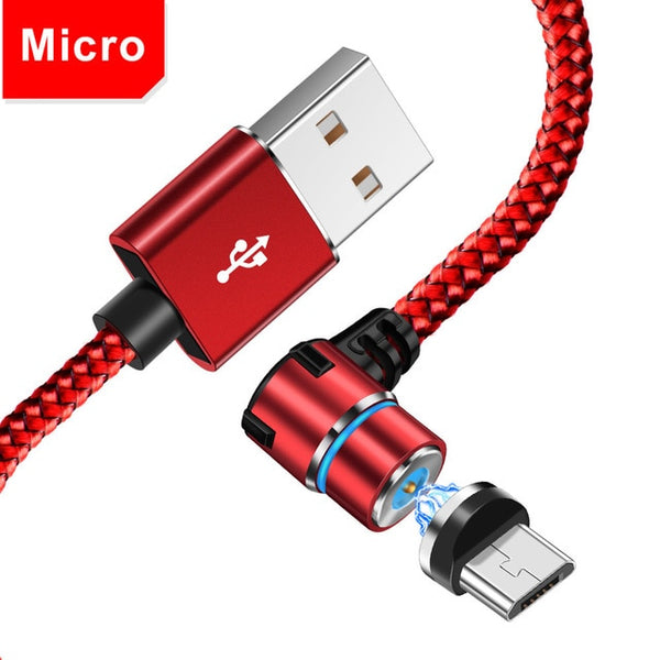 Magnetic 90 Degree Micro USB for Iphone & Xiaomi & For Samsung