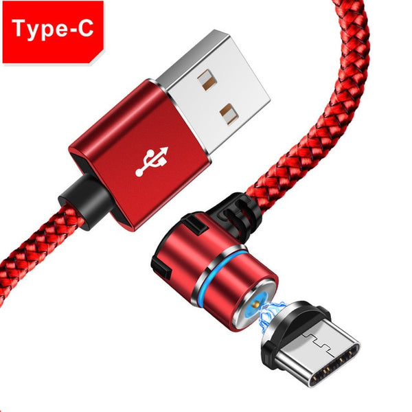 Magnetic 90 Degree Micro USB for Iphone & Xiaomi & For Samsung
