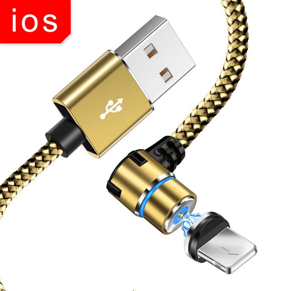 Magnetic 90 Degree Micro USB for Iphone & Xiaomi & For Samsung