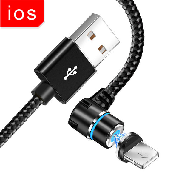 Magnetic 90 Degree Micro USB for Iphone & Xiaomi & For Samsung