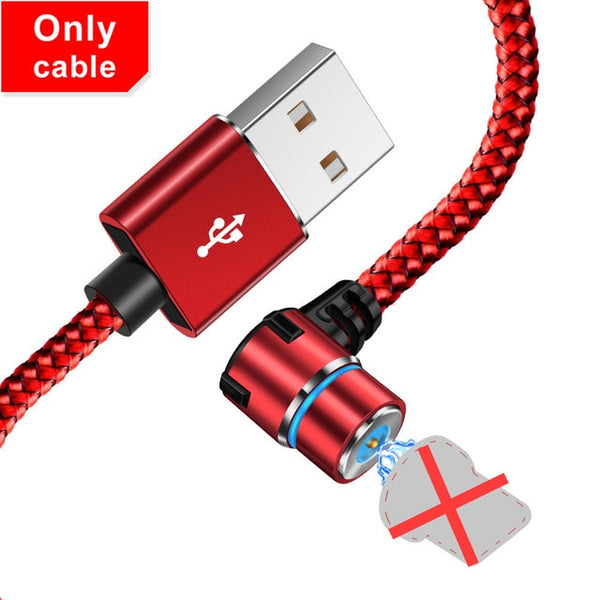 Magnetic 90 Degree Micro USB for Iphone & Xiaomi & For Samsung