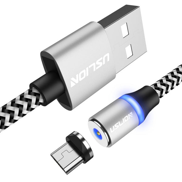 LED Magnetic USB Cable For Samsung Xiaomi For iPhone