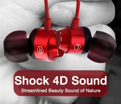 In ear Earphone Wired Super Bass Sound Earbud Headphone with Microphone