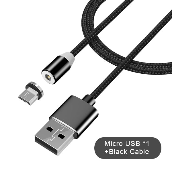 3 in 1 Fast Magnet Charge Cable LED Lighting 8 Pin Micro