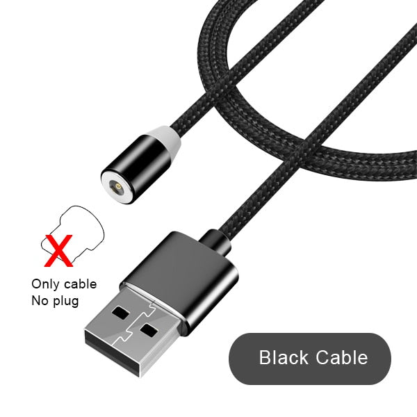 3 in 1 Fast Magnet Charge Cable LED Lighting 8 Pin Micro