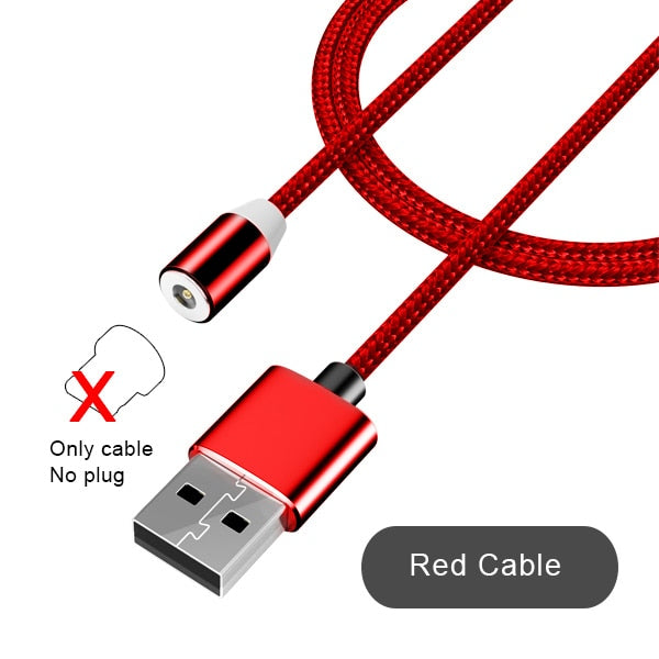 3 in 1 Fast Magnet Charge Cable LED Lighting 8 Pin Micro