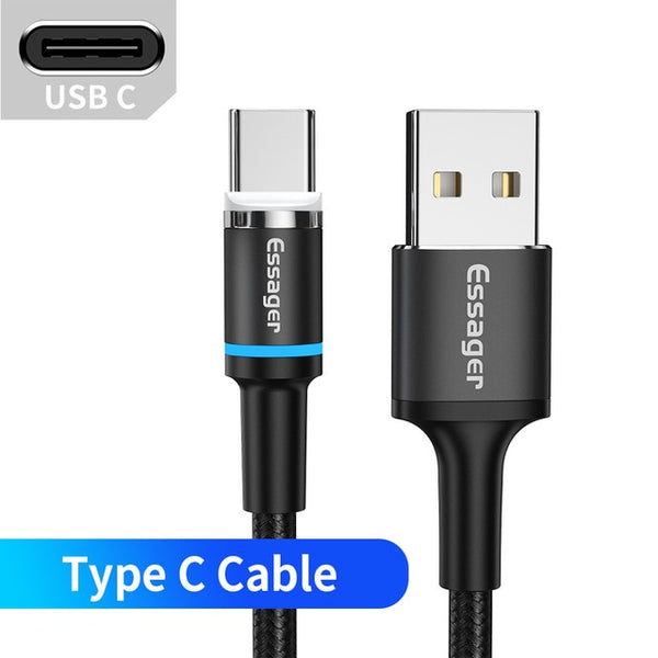 Magnetic Micro USB Cable Fast Charging For iPhone & Samsung