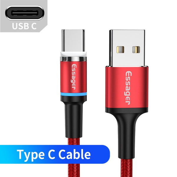 Magnetic Micro USB Cable Fast Charging For iPhone & Samsung