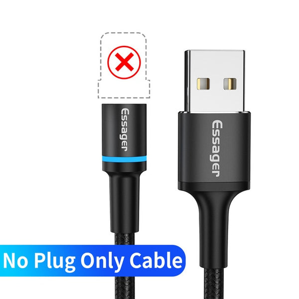 Magnetic Micro USB Cable Fast Charging For iPhone & Samsung