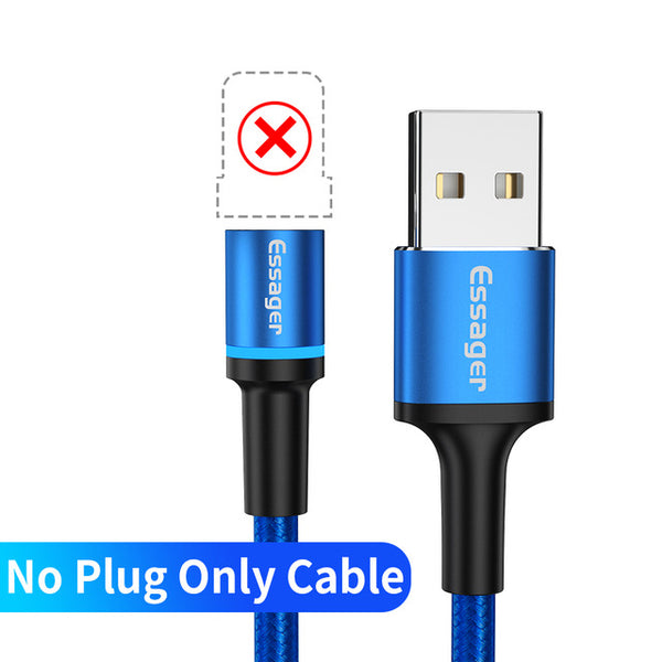 Magnetic Micro USB Cable Fast Charging For iPhone & Samsung