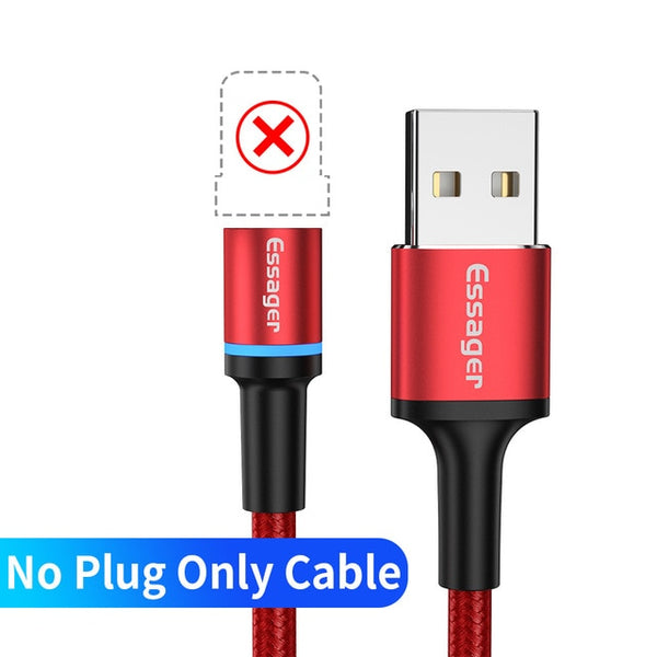 Magnetic Micro USB Cable Fast Charging For iPhone & Samsung