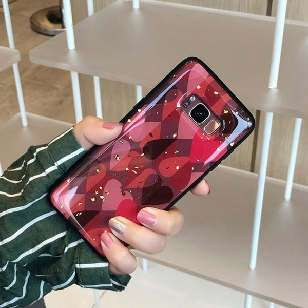 Multi-Color Grid Phone Case For Samsung